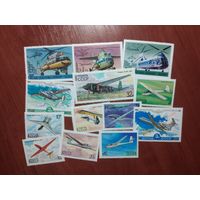 АВИАЦИЯ (13 чистых марок СССР)