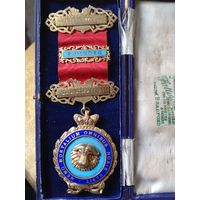 Великобритания. Масонский орден, серебро 0.925, эмаль, позолота