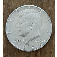 50 Центов США Кенеди 1984г.P