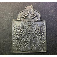 Икона Средник складня Николай Чудотворец XX в