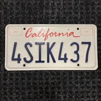 Автомобильный номер США Калифорния