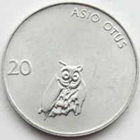 Словения 20 стотинов, 1992 UNC