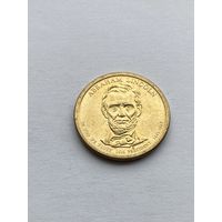 1 доллар, 16-й президент США Авраам Линкольн