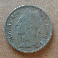 Бельгийское Конго 1 франк 1930 г., Надпись на французском - 'ALBERT ROI DES BELGES',  KM# 20