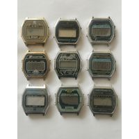 Часы ЭЛЕКТРОНИКА разные 9 штук с 1 рубля