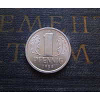 1 пфенниг 1988 (A) Германия ГДР #10 aUNC