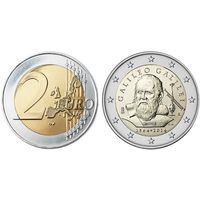 288:  2 евро 2014 Италия -Галилео Галилей