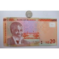 Werty71 Намибия 20 долларов 2022 UNC банкнота