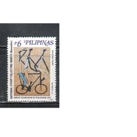Филиппины-1997(Мих.2837) , **   , Велосипеды, Живопись