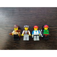 Минифигурки лего lego оригинал Adventurers Johnny Thunder Mike Джонни Гром майк аксессуары человечки