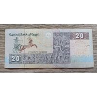 Werty71 Египет 20 фунтов 2014 банкнота