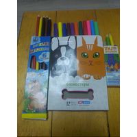 Фломастеры цветные. И карандаши цветные.