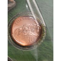 Новая Зеландия 10 центов 2007 г ( Гаттерия - Елизавета II - KM#234 - Запайка - Блистер - редкая -тираж 15 тыс)