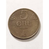 Норвегия 5 оре 1937