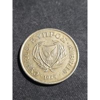 Кипр 2 цента 1988