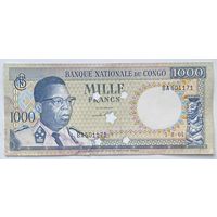 Конго 1000 франков 1964 г. Гашение