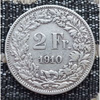 Швейцария 2 франка 1910 года, B. Серебро! Сторгуй за свою цену, предложи обмен!