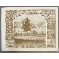 Геллеров Нотгельд Австрия, Ниедостерейх 50 геллеров 1920 год