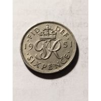 Великобритания 6 пенсов 1951