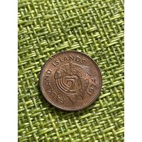 Фолклендские острова 1-2 пенни 1980 г