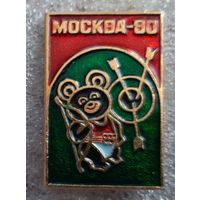 Значок мишка олимпийский, Олимпиада Москва 80.