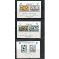 Германия-1980 (Мих.) ** , 3 сув.бл. , Спорт, футбол, ОИ