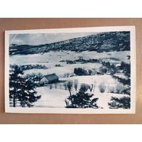 Почтовая карточка, Молларет Гренобль, зимний вид.