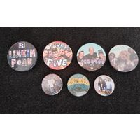 Группы Metallica, Scooter, Nirvana, Five, Linkin Park. Цена за один. (Г-4)