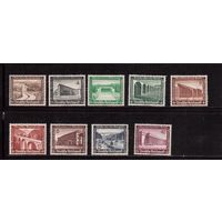 Германия(Рейх)-1936,(Мих.634-642)  **, Зимняя помощь, Архитектура (полная серия)