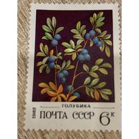 СССР 1982. Голубика. Марка из серии