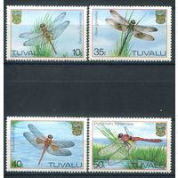 Тувалу - 1983г. - стрекозы - 4 марки - полная серия, MNH с незначительными повреждениями клея [Mi 190-193]. #3-WB-Z-1-27