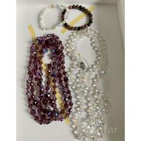 Бусы Чехословакия. Браслеты натуральный камень