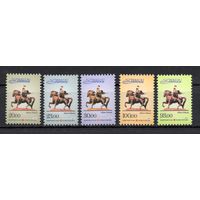 Киргизия 2014. Стандарт. Манас. Лошадь 5 марок (458)