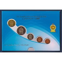 Шри Ланка, набор 6 монет 25, 50 центов, 1, 2, 5 рупий 2006 г, в оригинальном банковском буклете, UNC