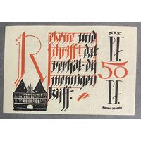 Нотгельд Любек 50 пфеннигов 1921 год. Веймарская республика.