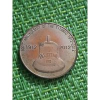 Остров Редонда 10 центов 2012 г ( Годовщина гибели Титаника )