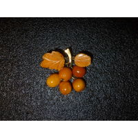 Антикварная Янтарная Брошь. Кенигсберг. RRR