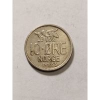Норвегия 10 оре 1963