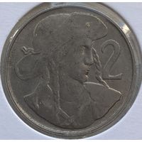 Чехословакия 2 кроны 1948 г. В холдере