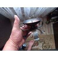 Старинный медный подсвечник