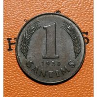 Латвия 1 республика, 1 сантим 1938 г, KM# 10