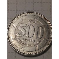 500 ливров Ливан 1996 год