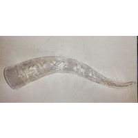 Рог, стекло или хрусталь, 40 см, СССР
