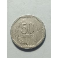 Перу 50 Сантимо 2003 года .