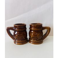 Лот. Кружки обливная керамика.  2шт. АУКЦИОН не с рубля без МПЦ.