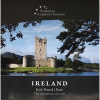 Набор монет "Ирландия: ирландский фунт и евро" (1, 50, 20, 10, 5, 2, 1 фунт)