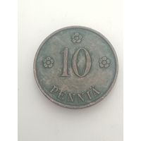 Финляндия 10 пенни 1939  года .