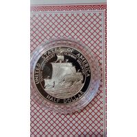 США 50 центов,1/2 доллара 1992 флот Колумба 500 лет