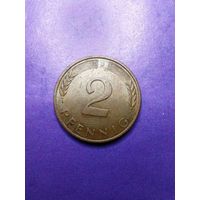 2 пфеннинга 1980 J