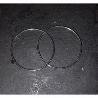 Серьги кольца серебро